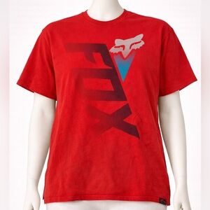 Fox Vibrant Red Tee with Logo